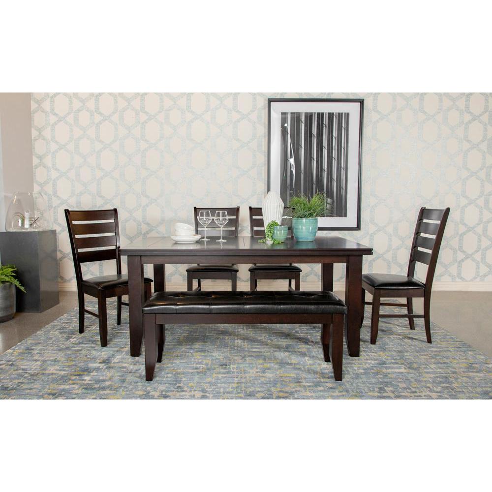 Dalila Rectangular Dining Table Cappuccino. Picture 6