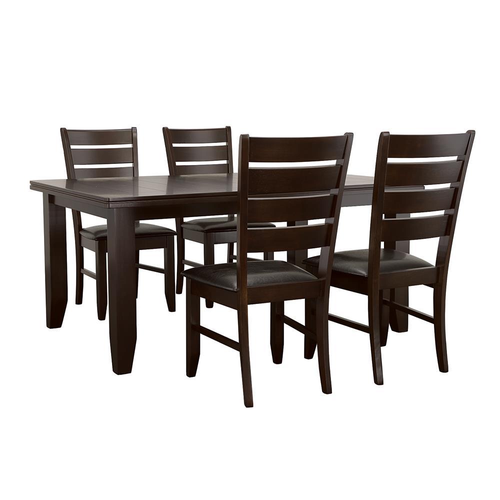 Dalila Dining Room Set Cappuccino and Black. Picture 1