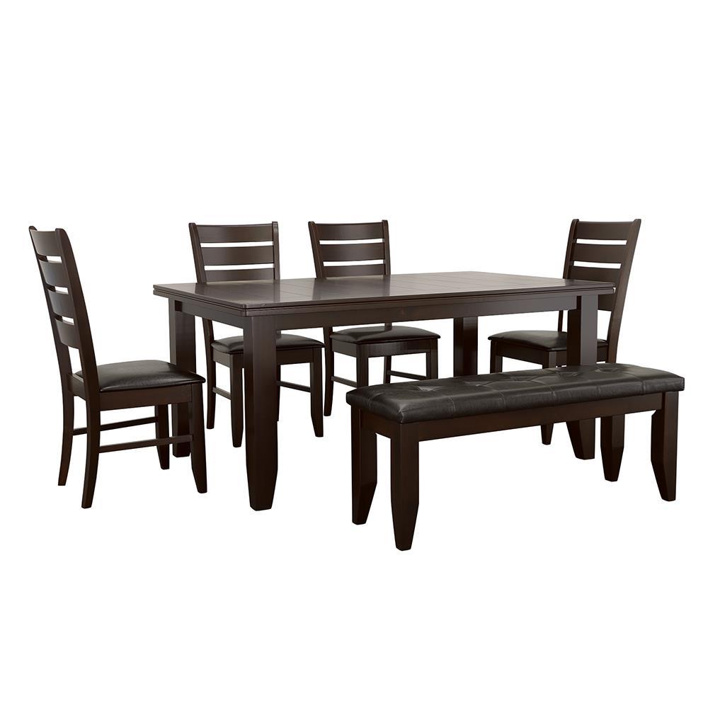 Dalila Dining Room Set Cappuccino and Black. Picture 1