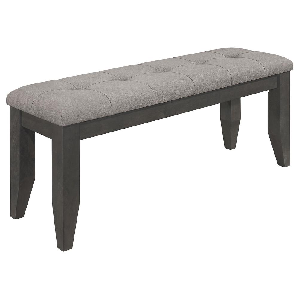 Dalila Padded Cushion Bench Grey and Dark Grey. Picture 9