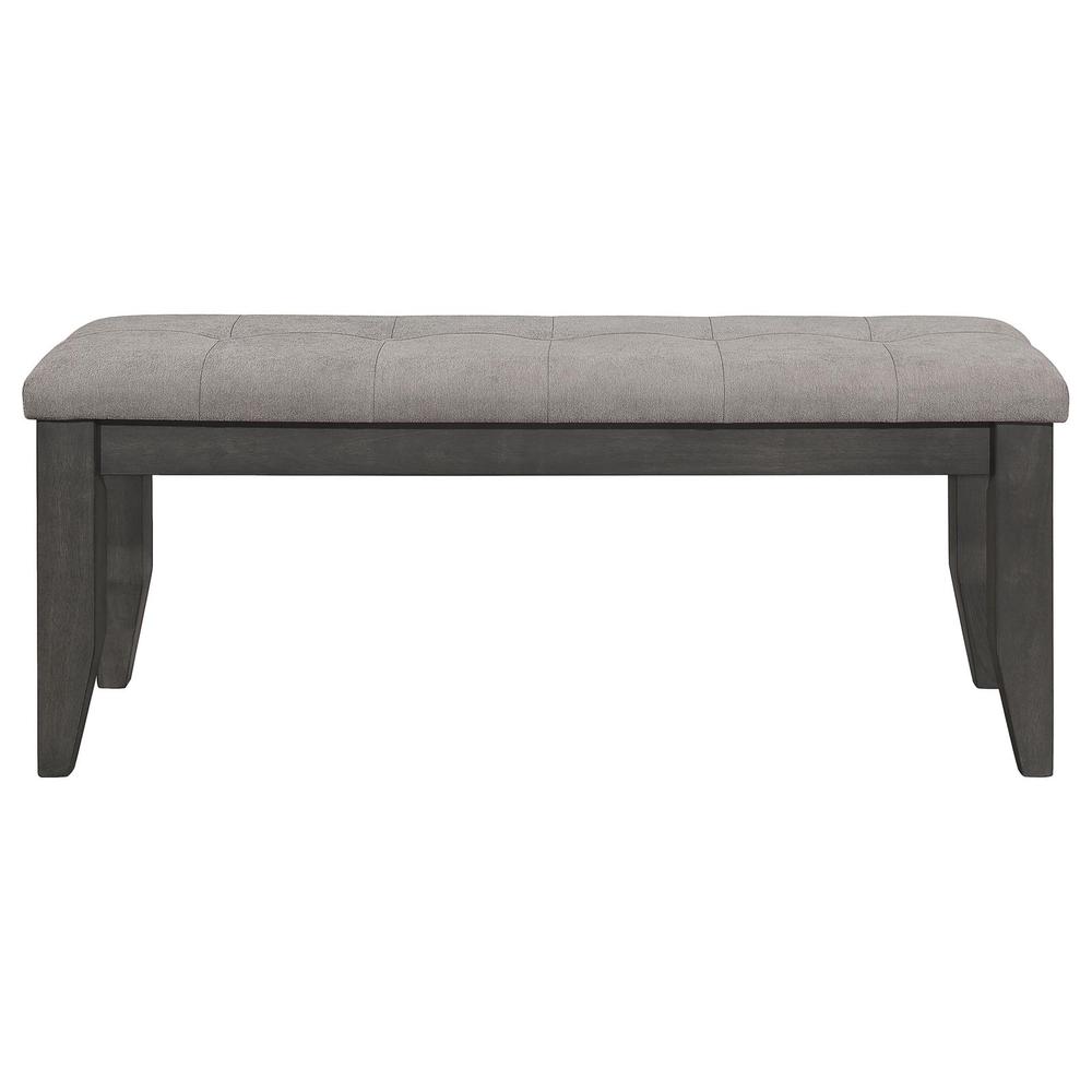 Dalila Padded Cushion Bench Grey and Dark Grey. Picture 2