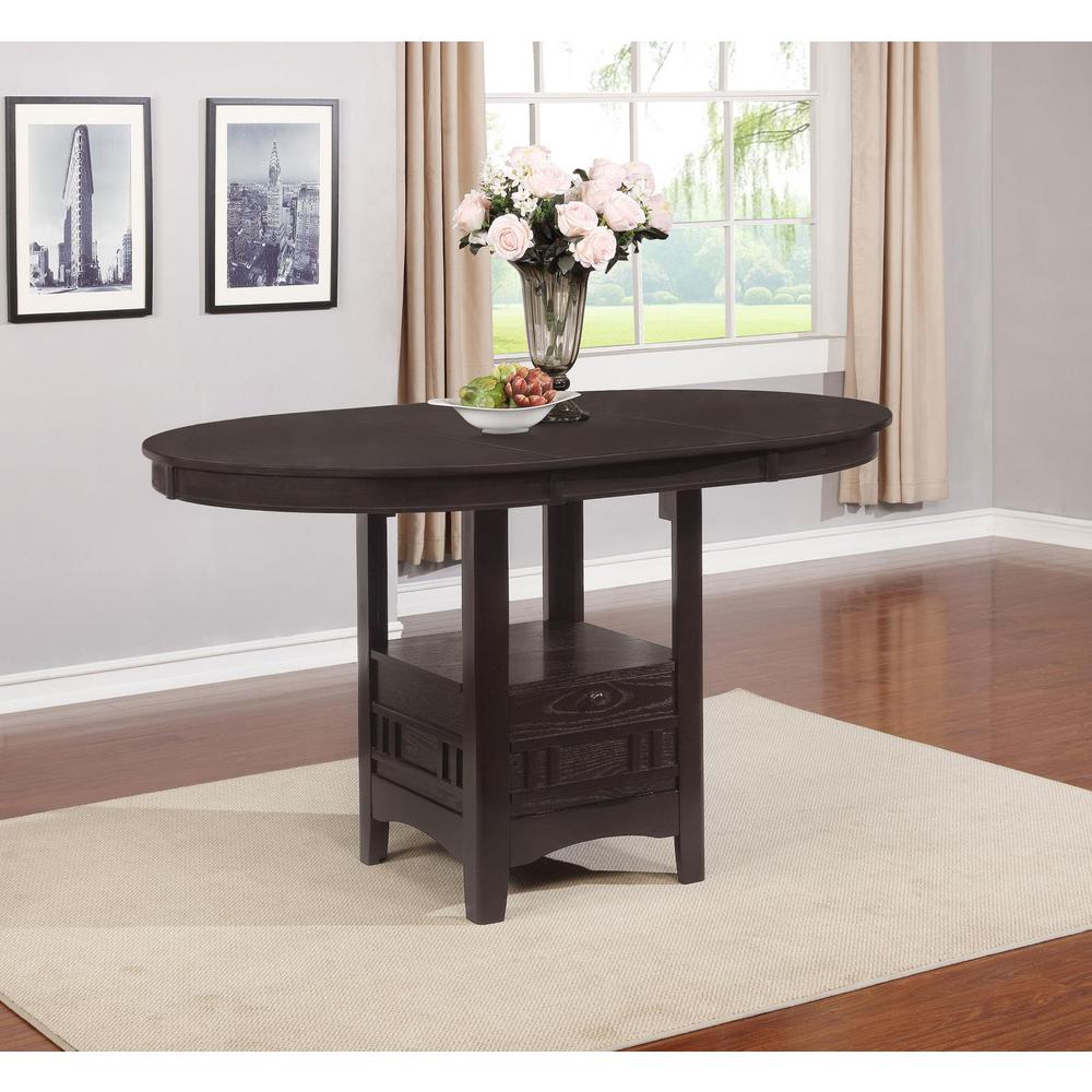 Lavon Oval Counter Height Table Espresso. Picture 7