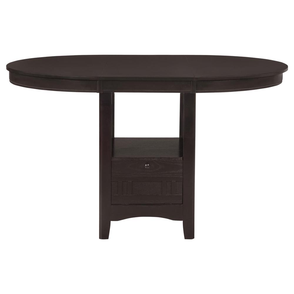 Lavon 5-piece Counter Height Dining Room Set Espresso and Black. Picture 2