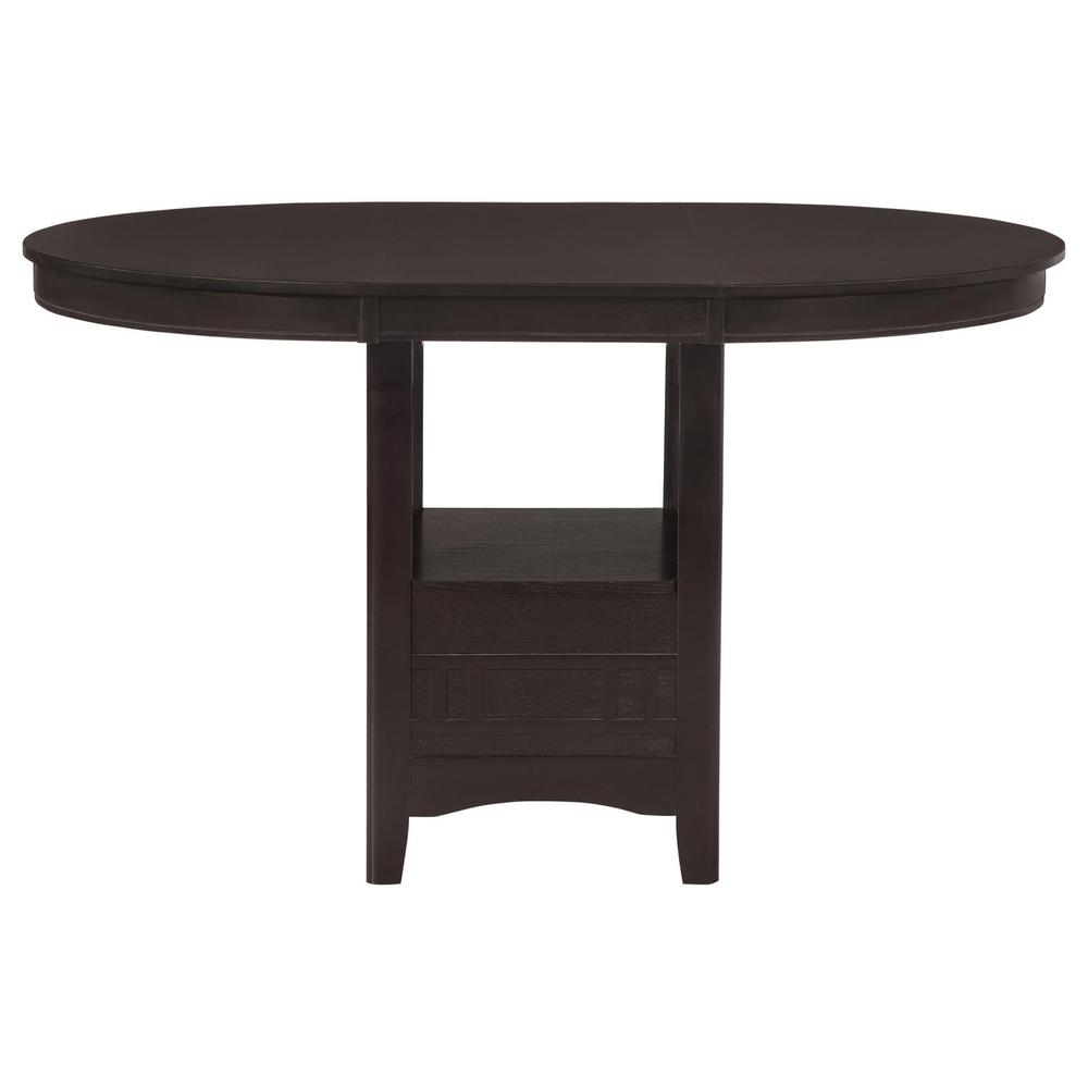 Lavon 5-piece Counter Height Dining Room Set Espresso and Black. Picture 3