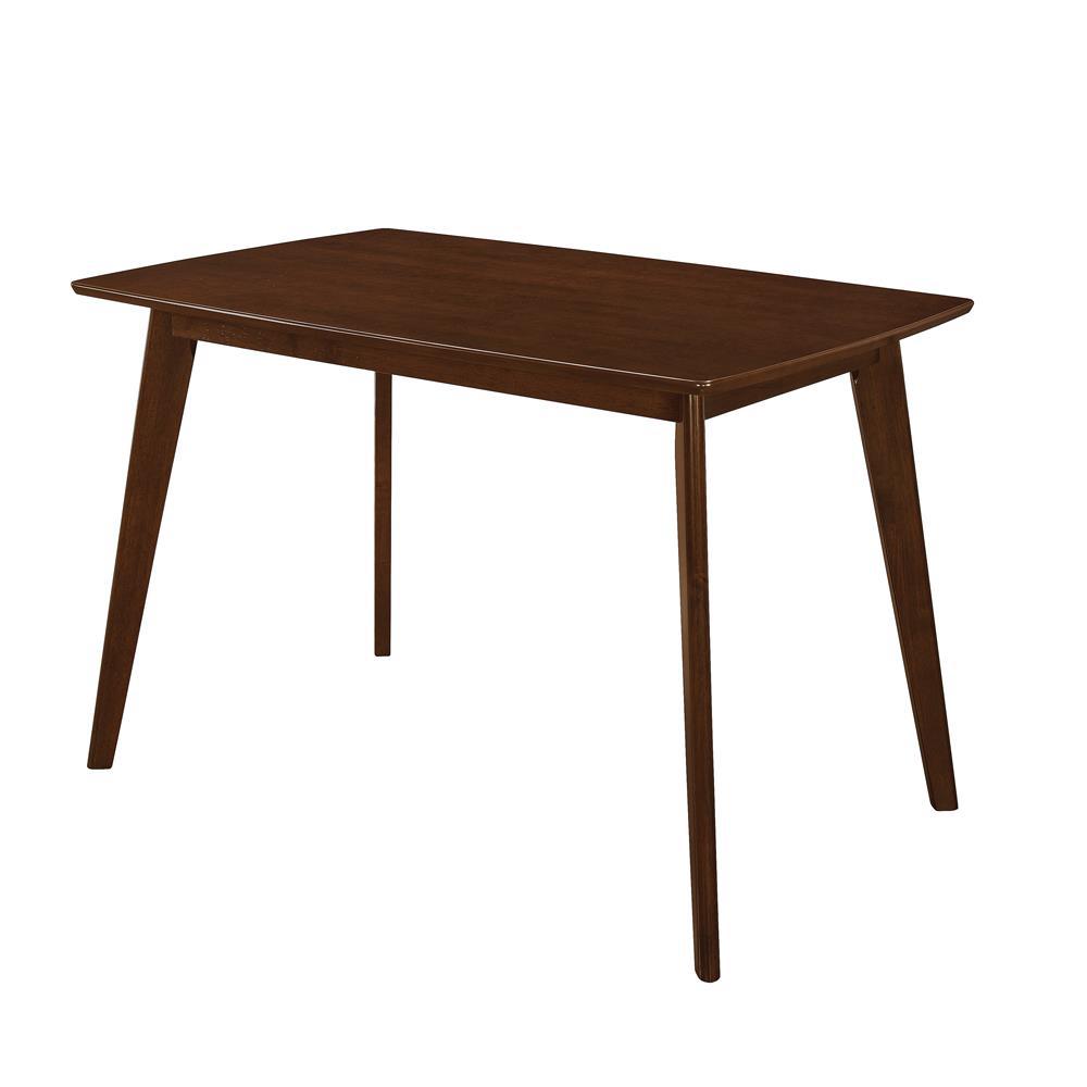Kersey Dining Table with Angled Legs Chestnut. Picture 7