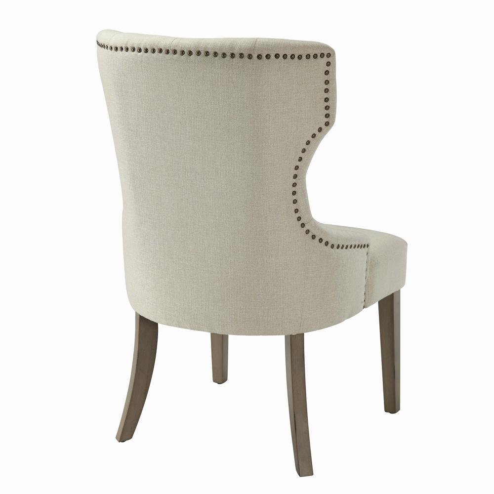 Baney Tufted Upholstered Dining Chair Beige. Picture 1