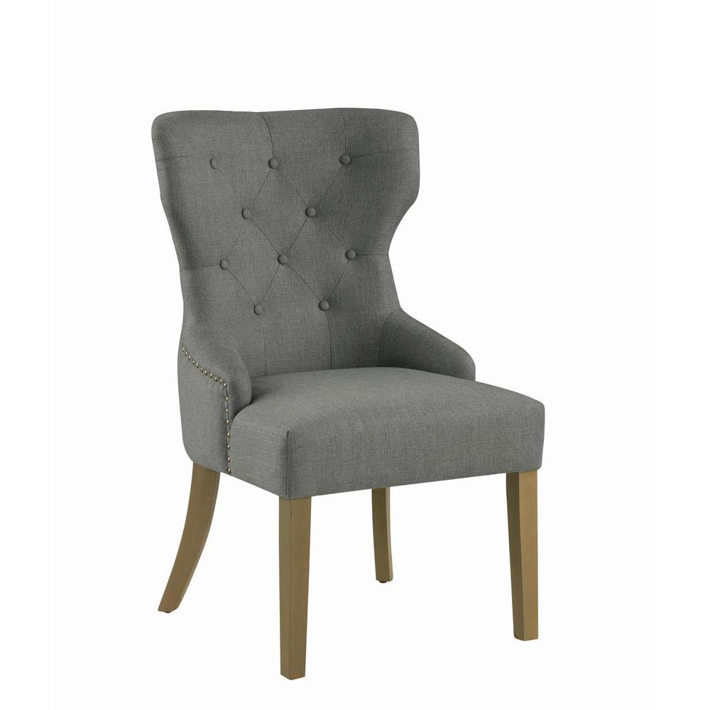 Baney Tufted Upholstered Dining Chair Grey. Picture 11