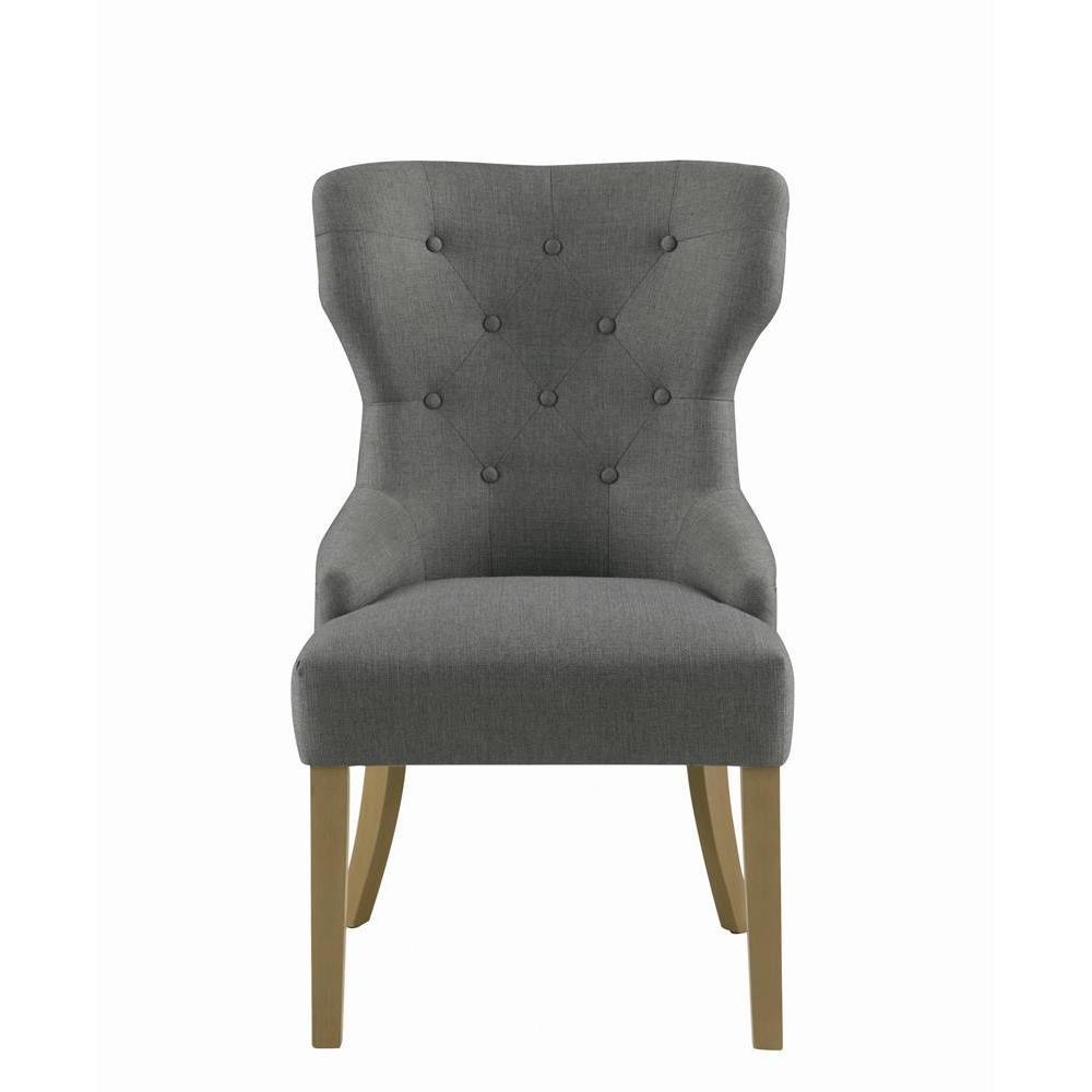Baney Tufted Upholstered Dining Chair Grey. Picture 1