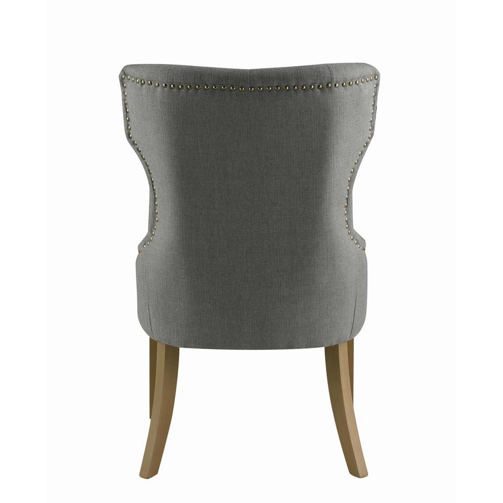 Baney Tufted Upholstered Dining Chair Grey. Picture 3