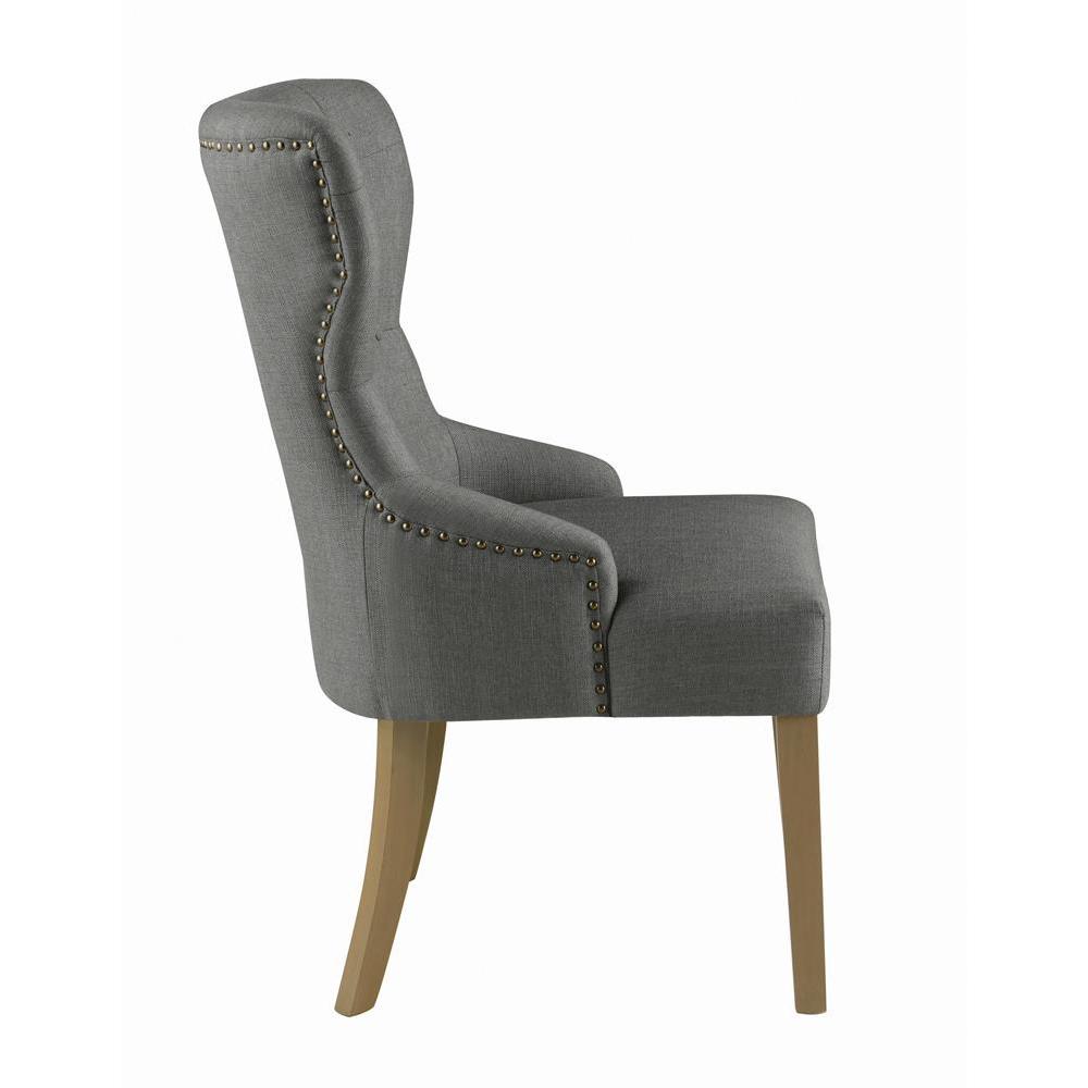Baney Tufted Upholstered Dining Chair Grey. Picture 4