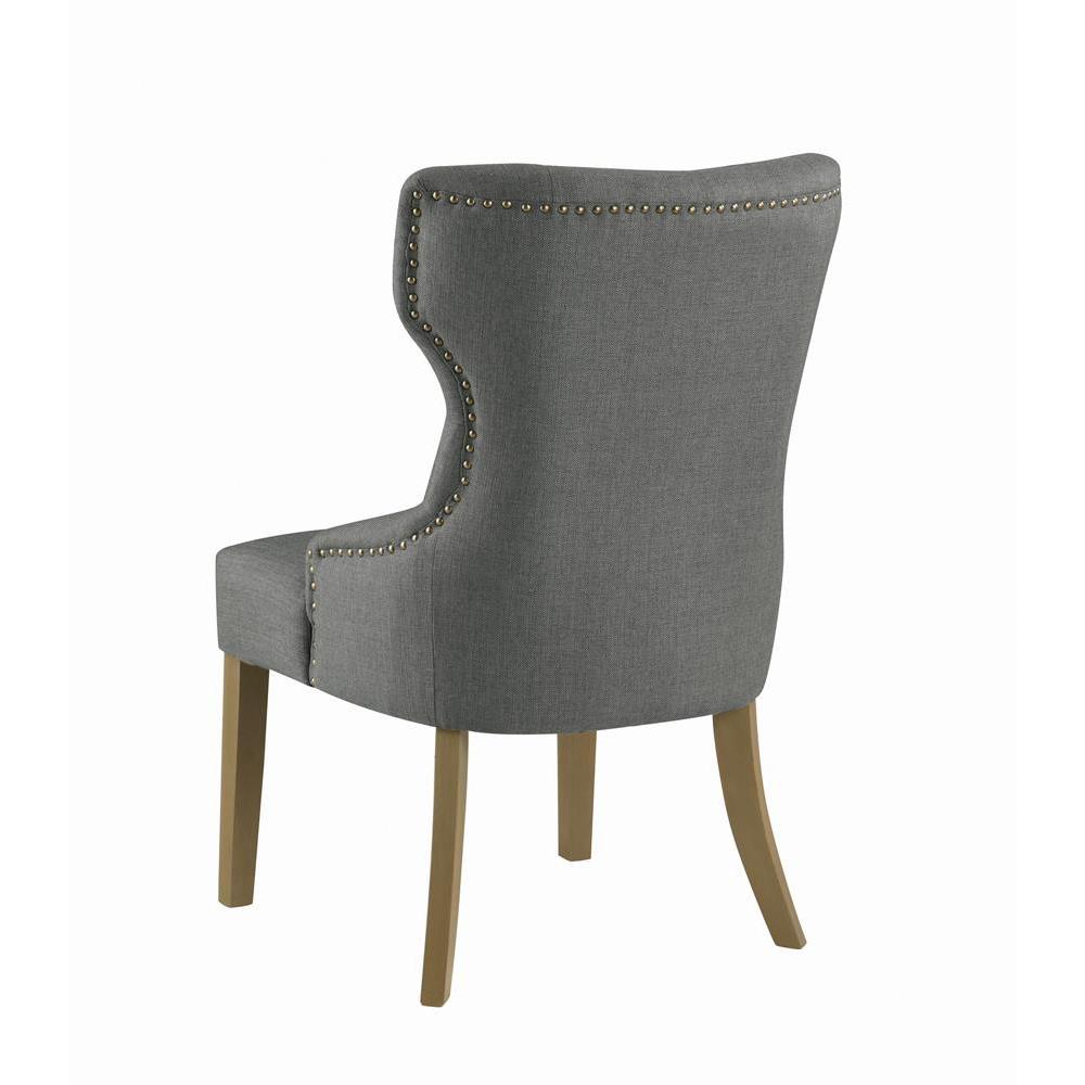 Baney Tufted Upholstered Dining Chair Grey. Picture 5