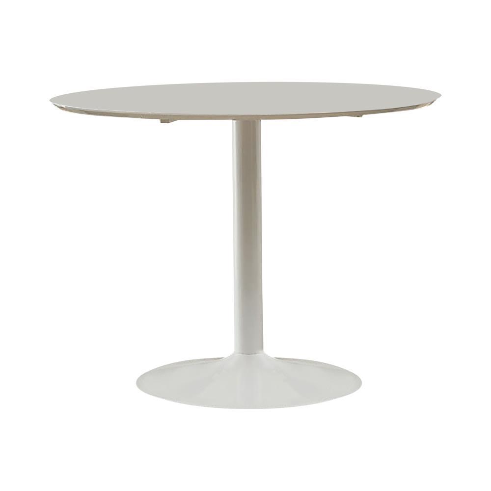 Lowry Round Dining Table White. Picture 1