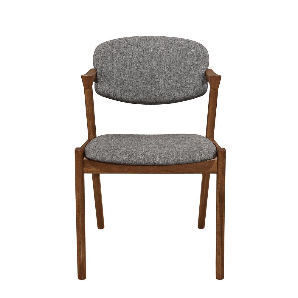Malone Dining Side Chairs Brown and Dark Walnut (Set of 2). Picture 3