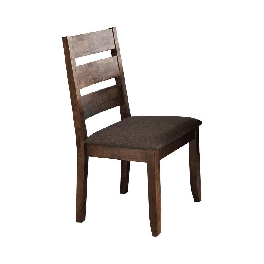 Alston Ladder Back Dining Side Chairs Knotty Nutmeg and Brown (Set of 2). Picture 1