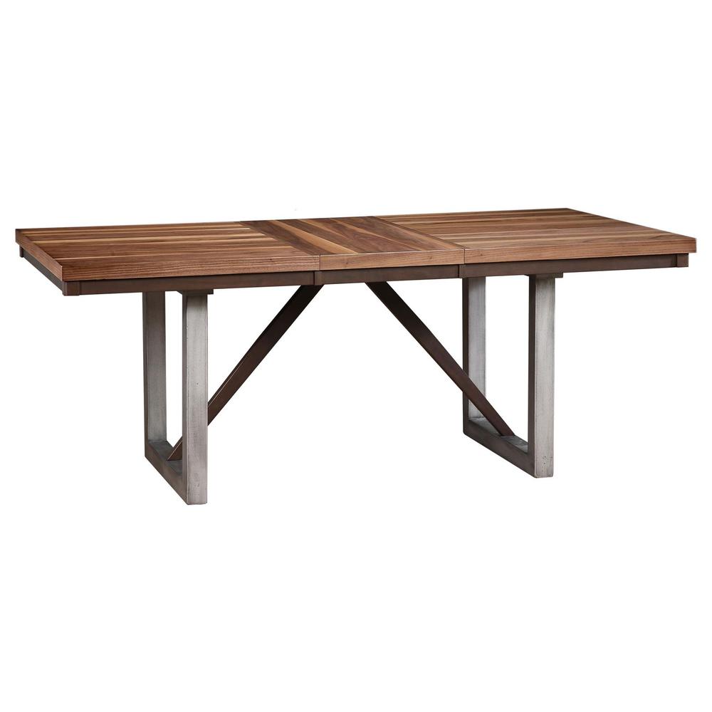 Spring Creek Dining Table with Extension Leaf Natural Walnut. Picture 1