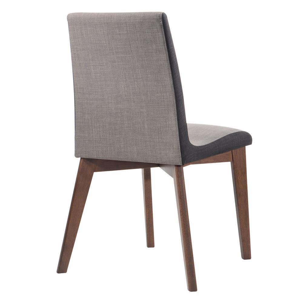 Redbridge Upholstered Side Chairs Grey and Natural Walnut (Set of 2). Picture 3