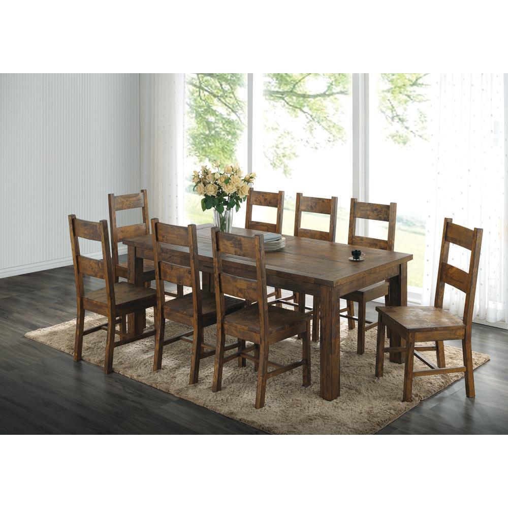 Coleman Dining Side Chairs Rustic Golden Brown (Set of 2). Picture 3