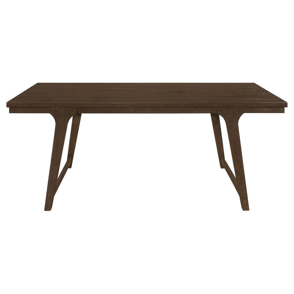 Reynolds Rectangular Dining Table Brown Oak. Picture 2