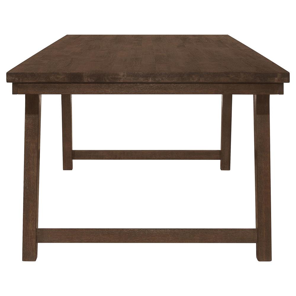 Reynolds Rectangular Dining Table Brown Oak. Picture 4