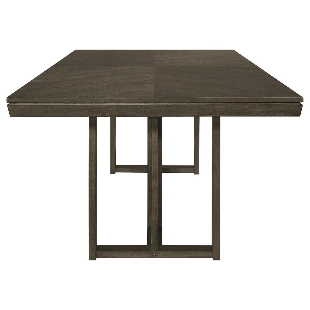 Kelly Rectangular Dining Table Dark Grey. Picture 3
