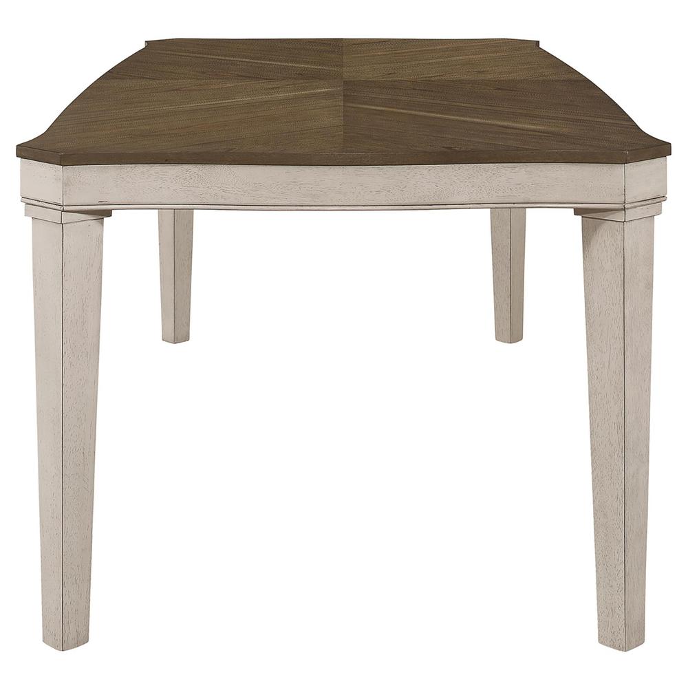 Ronnie Starburst Dining Table Nutmeg and Rustic Cream. Picture 2