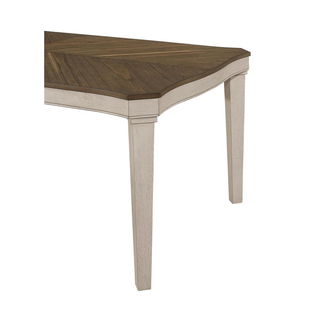Ronnie Starburst Dining Table Nutmeg and Rustic Cream. Picture 4