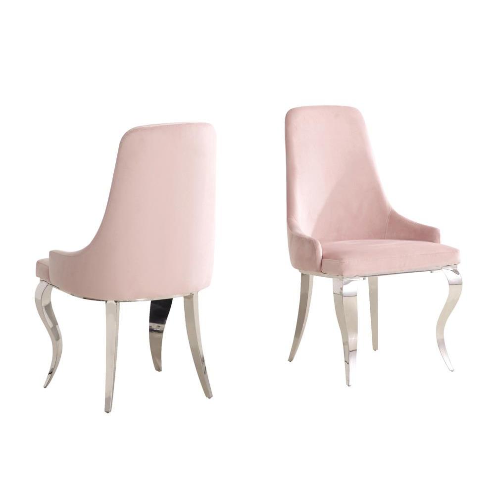 Antoine Upholstered Demi Arm Dining Side Chairs (Set of 2). Picture 1