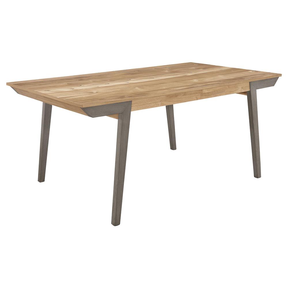 Nogales Wooden Dining Table Acacia and Coastal Grey. Picture 1