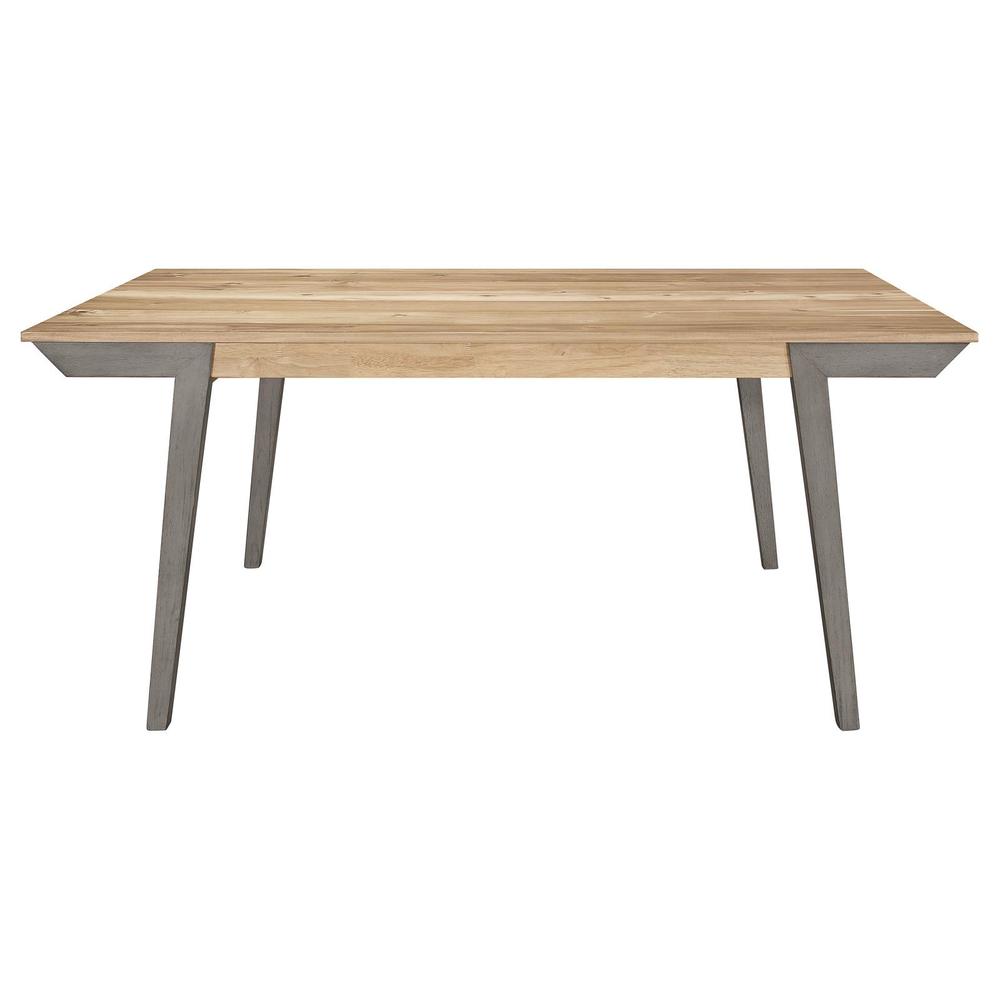 Nogales Wooden Dining Table Acacia and Coastal Grey. Picture 2
