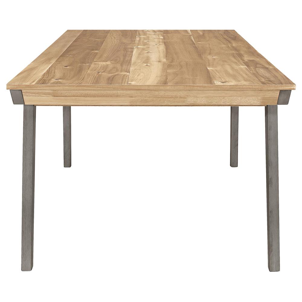 Nogales Wooden Dining Table Acacia and Coastal Grey. Picture 3