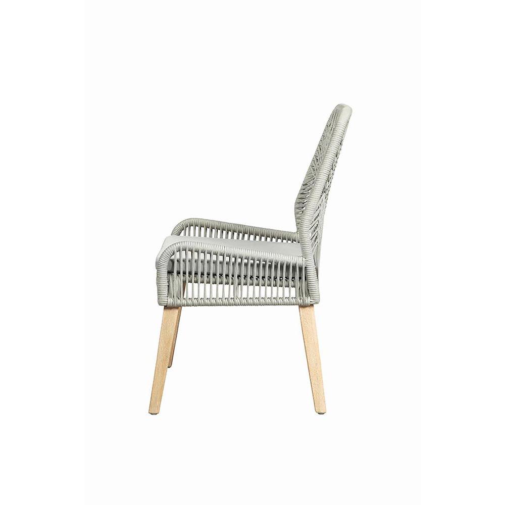 Nakia Woven Back Side Chairs Grey (Set of 2). Picture 5