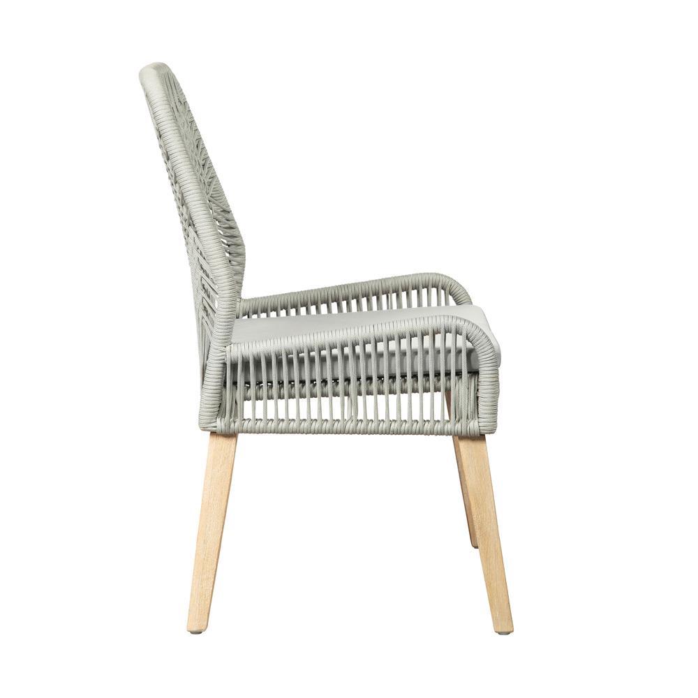 Nakia Woven Back Side Chairs Grey (Set of 2). Picture 6