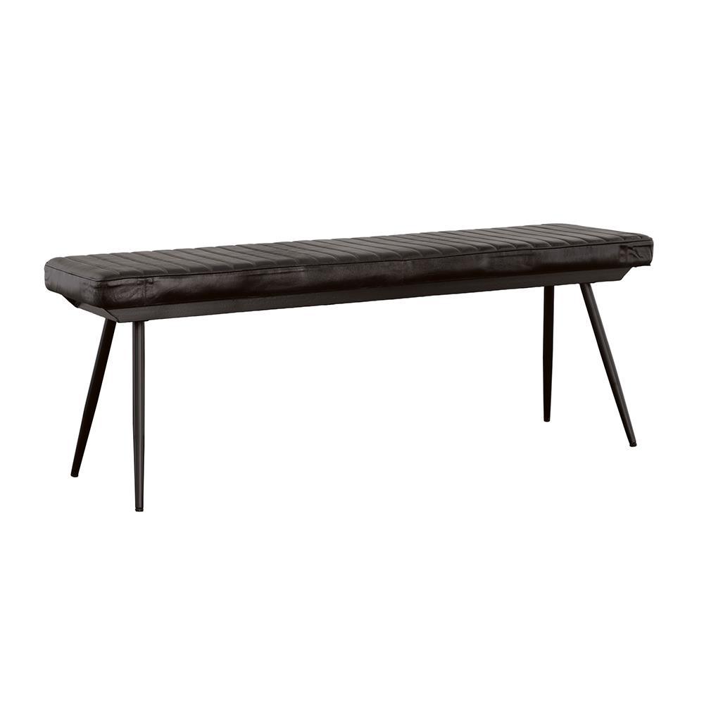 Partridge Cushion Bench Espresso and Black. Picture 6