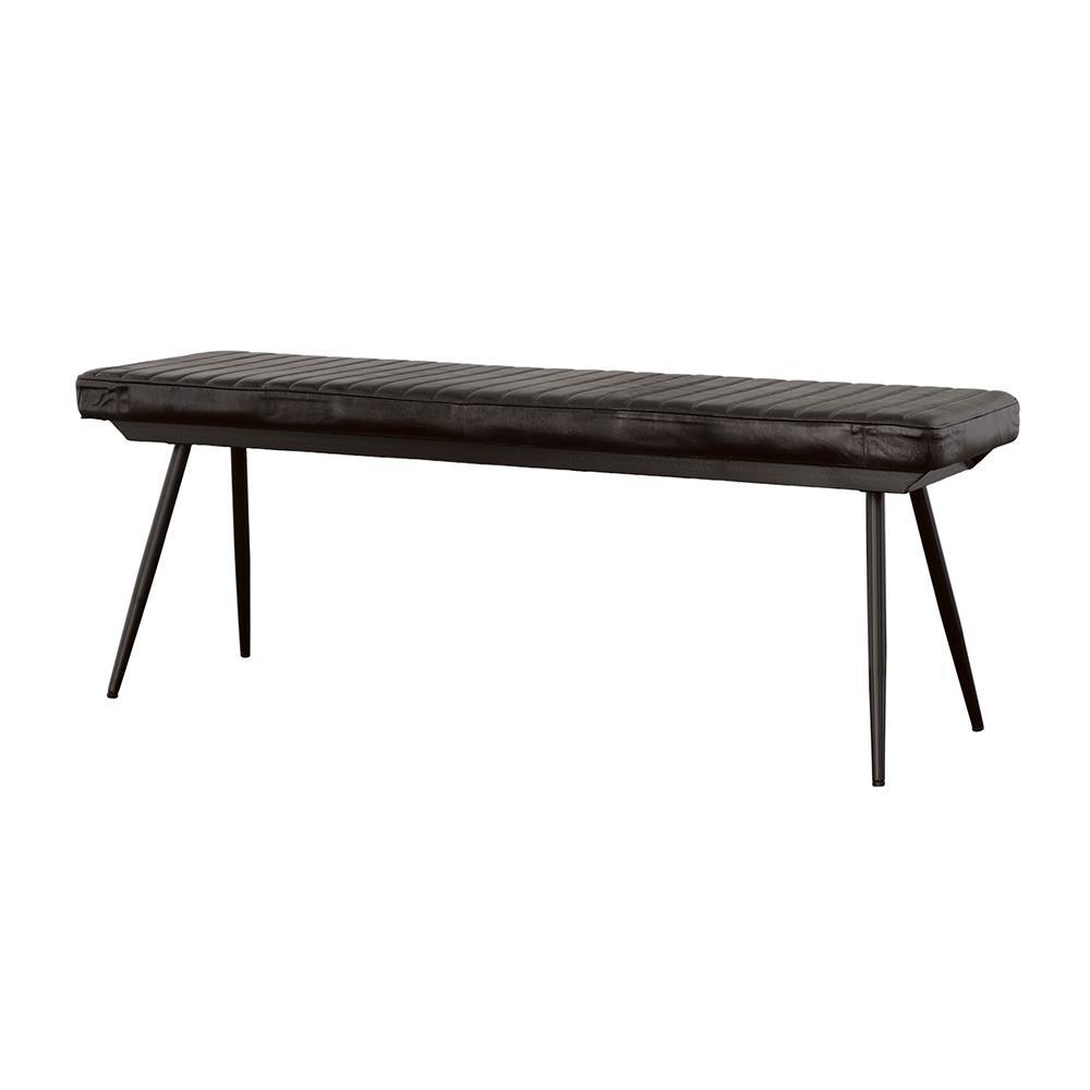 Partridge Cushion Bench Espresso and Black. Picture 2