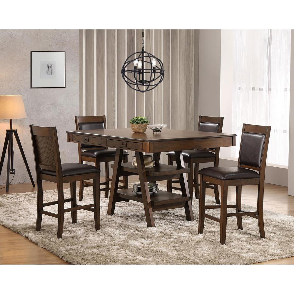 5 Pc Counter Height Dining Set. Picture 1