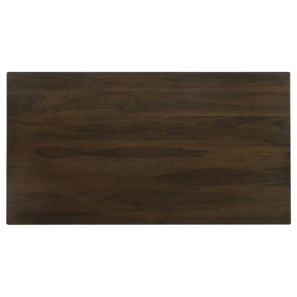 Wes Rectangular Dining Table Dark Walnut. Picture 5