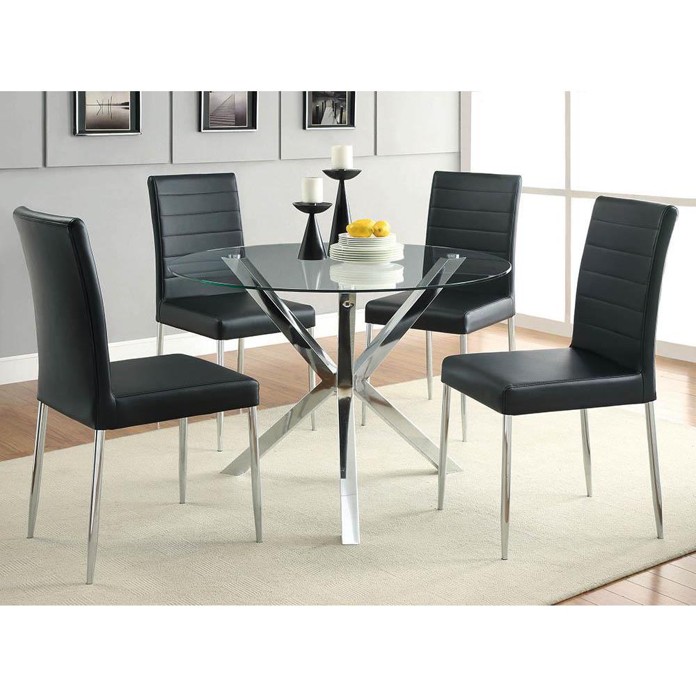 Maston Upholstered Dining Chairs Black (Set of 4). Picture 1