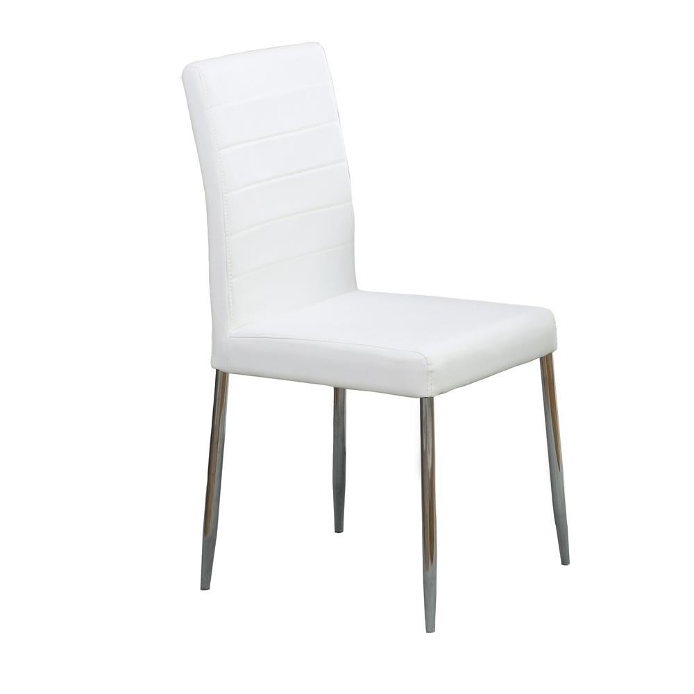 Maston Upholstered Dining Chairs White (Set of 4). Picture 2