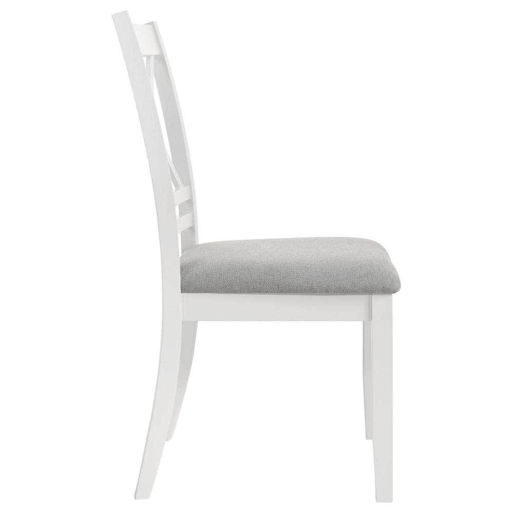 Hollis Cross Back Wood Dining Side Chair White (Set of 2). Picture 7
