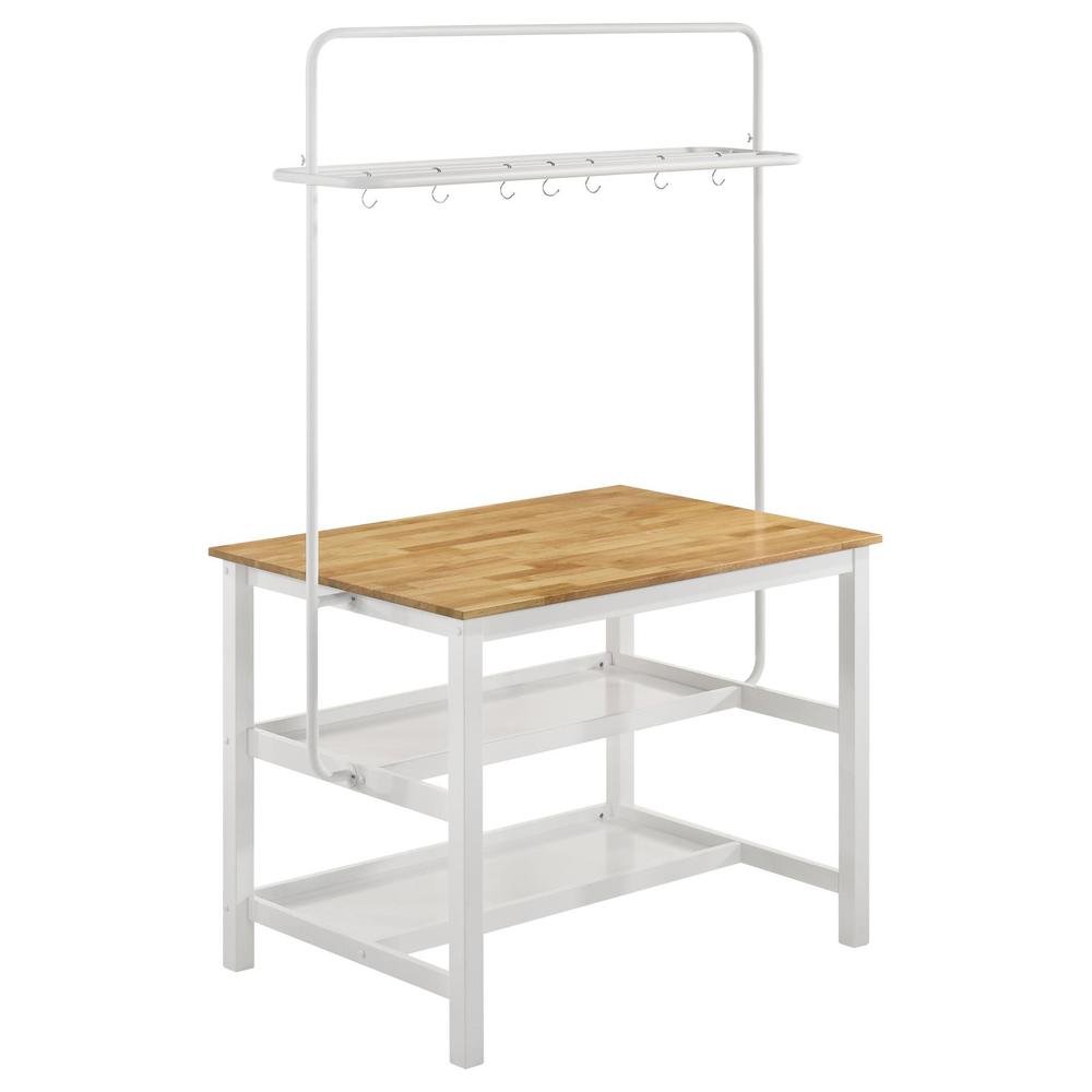 Kitchen Island With Rack. Picture 1