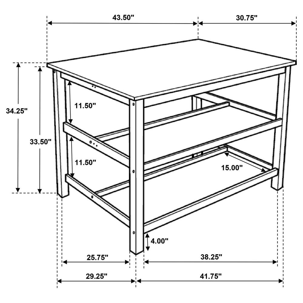 Kitchen Island With Rack. Picture 14