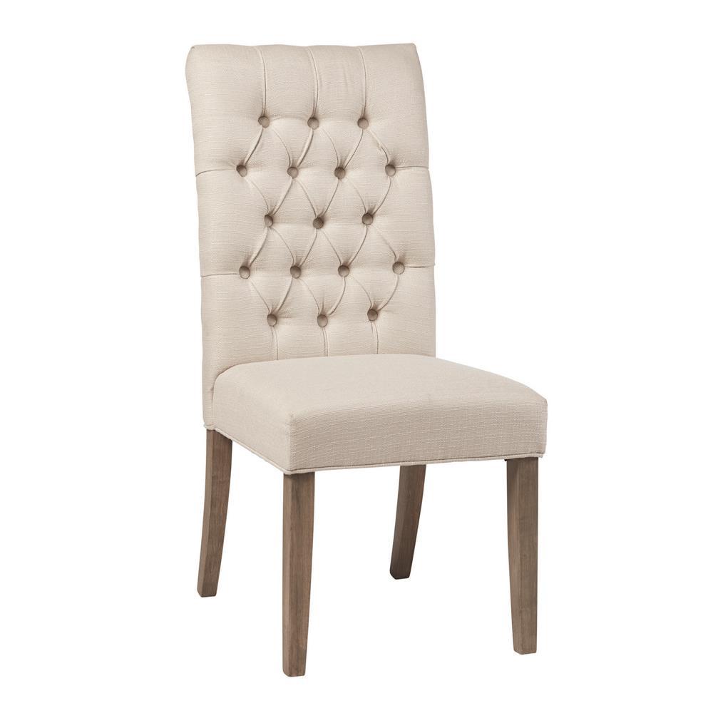 Douglas Tufted Back Dining Chairs Vineyard Oak (Set of 2). Picture 1