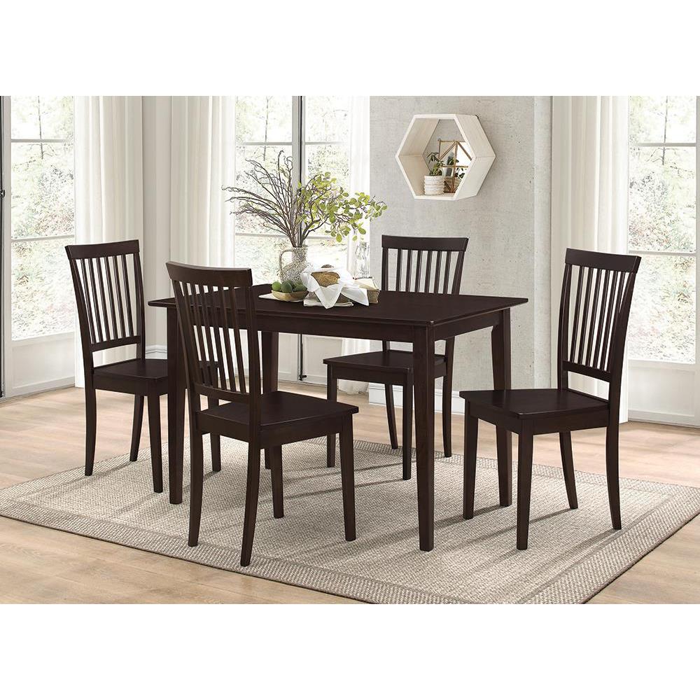 Gomez 5-piece Rectangular Dining Table Set Cappuccino. Picture 3