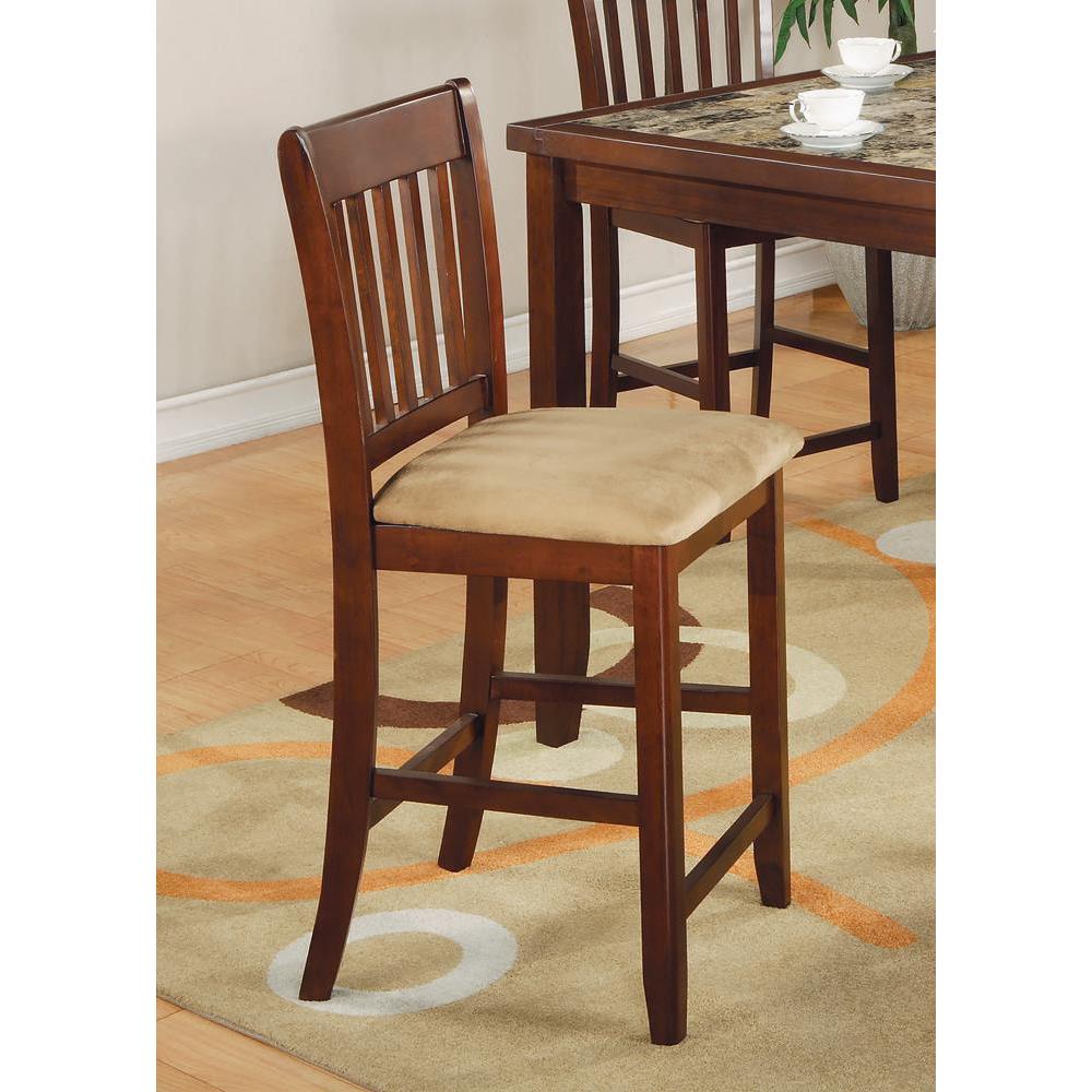 Jardin 5-piece Counter Height Dining Set Red Brown and Tan. Picture 2