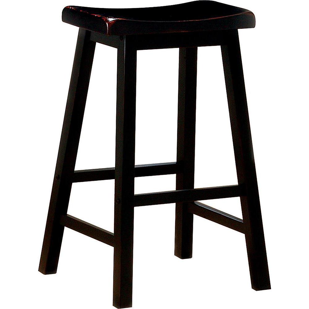 Durant Wooden Bar Stools Black (Set of 2). Picture 1