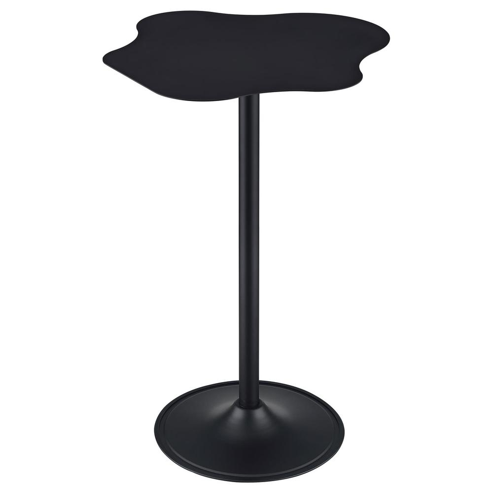 Keanu Pedestal Cloud-Shaped Top Bar Table Black. Picture 3