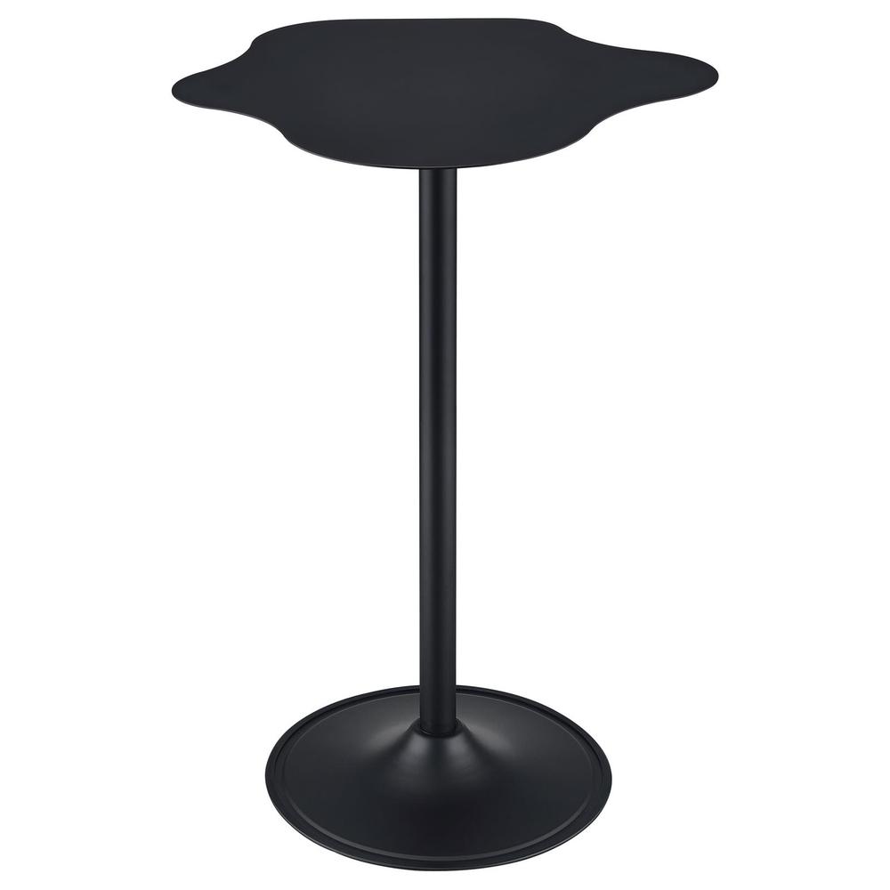 Keanu Pedestal Cloud-Shaped Top Bar Table Black. Picture 5