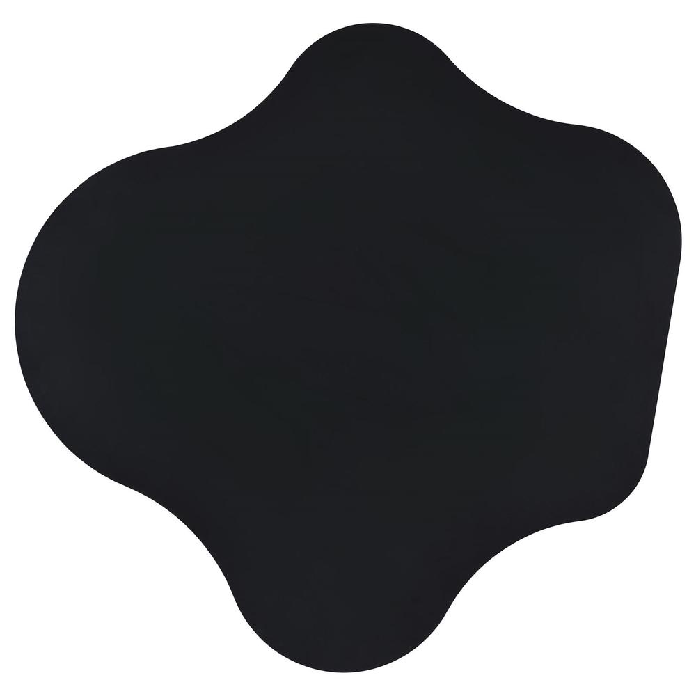 Keanu Pedestal Cloud-Shaped Top Bar Table Black. Picture 7