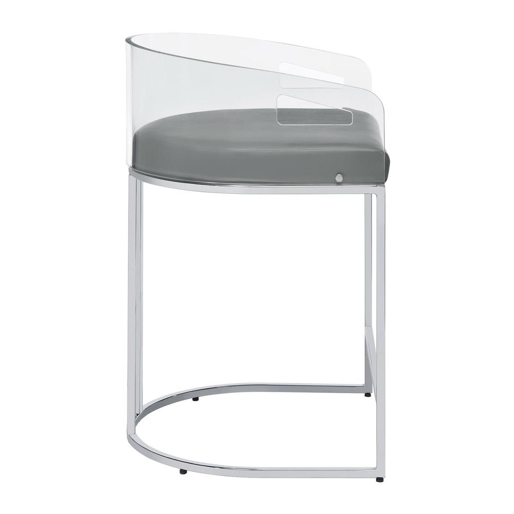 Thermosolis Acrylic Back Counter Height Stools (Set Of 2). Picture 7