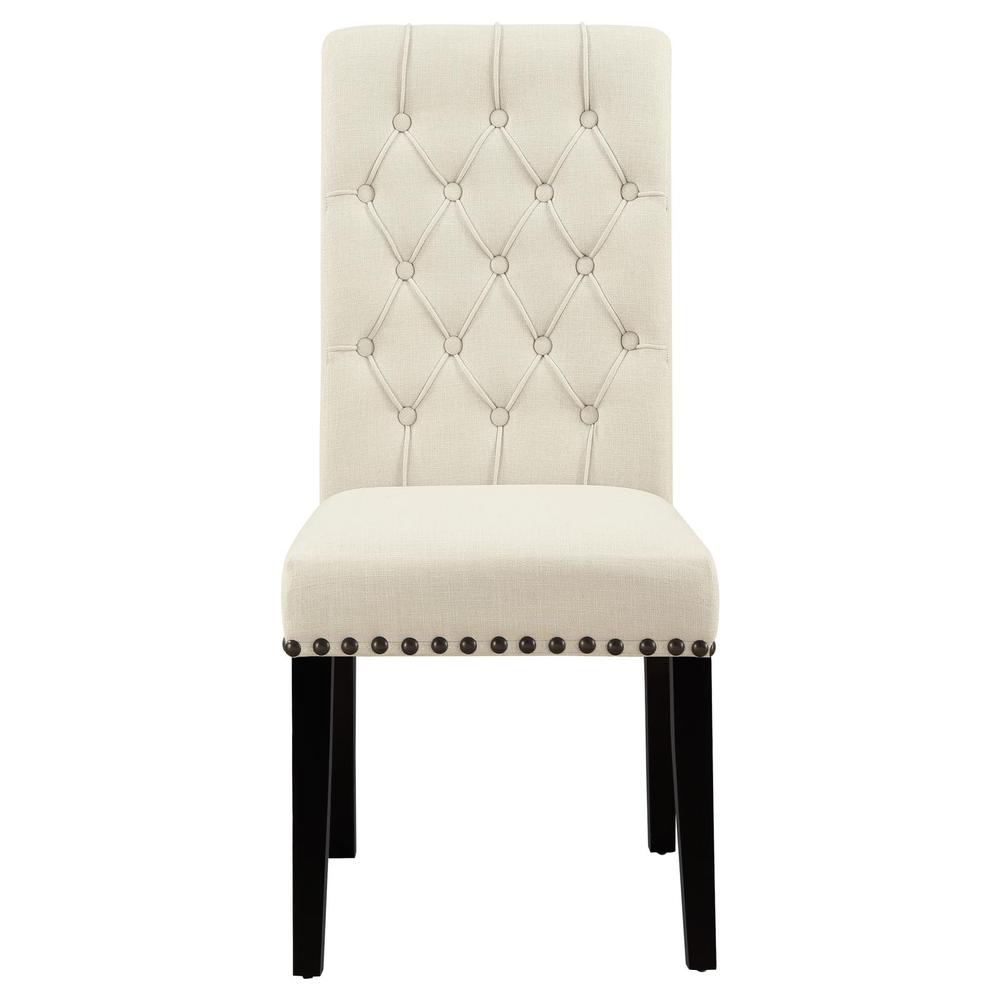 Alana Tufted Back Upholstered Side Chairs Beige (Set of 2). Picture 2